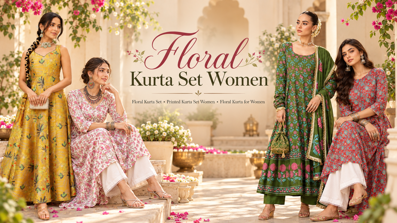 Floral Kurta Set Outfit Ideas for Women: How to Style Prints for Every Occasion