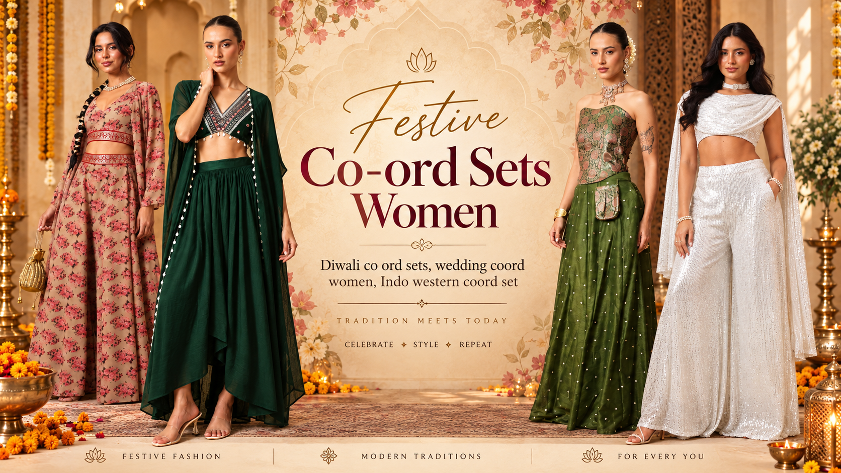 Festive Co-ord Sets for Women: How to Style Them for Diwali & Weddings