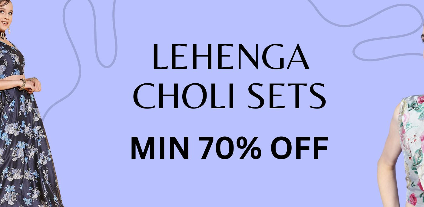 Lehenga Choli Sets - Min 70% Off
