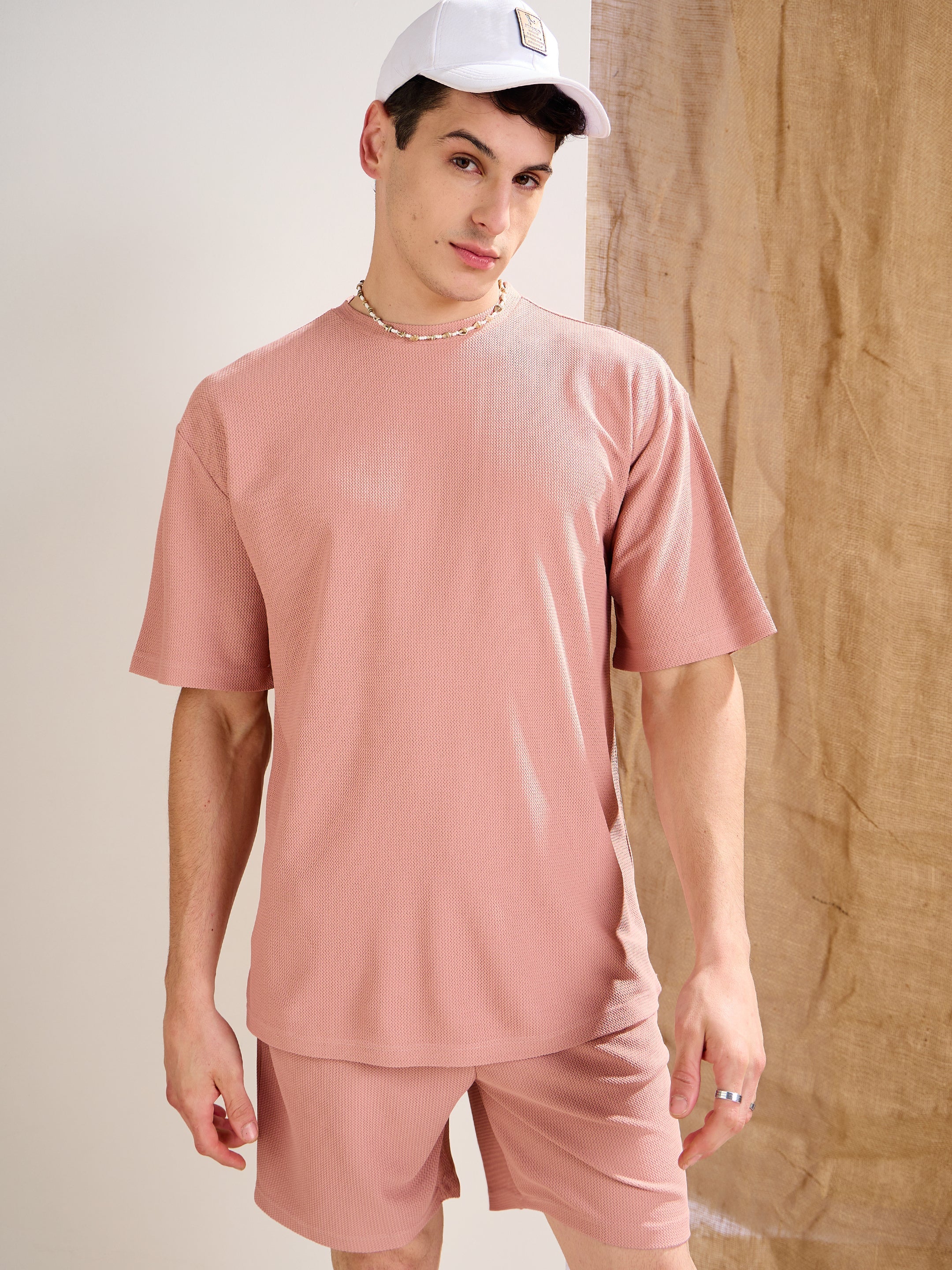トップス always waffle t-shirt pink waffle @sun tshirt - pink – always do what you should do