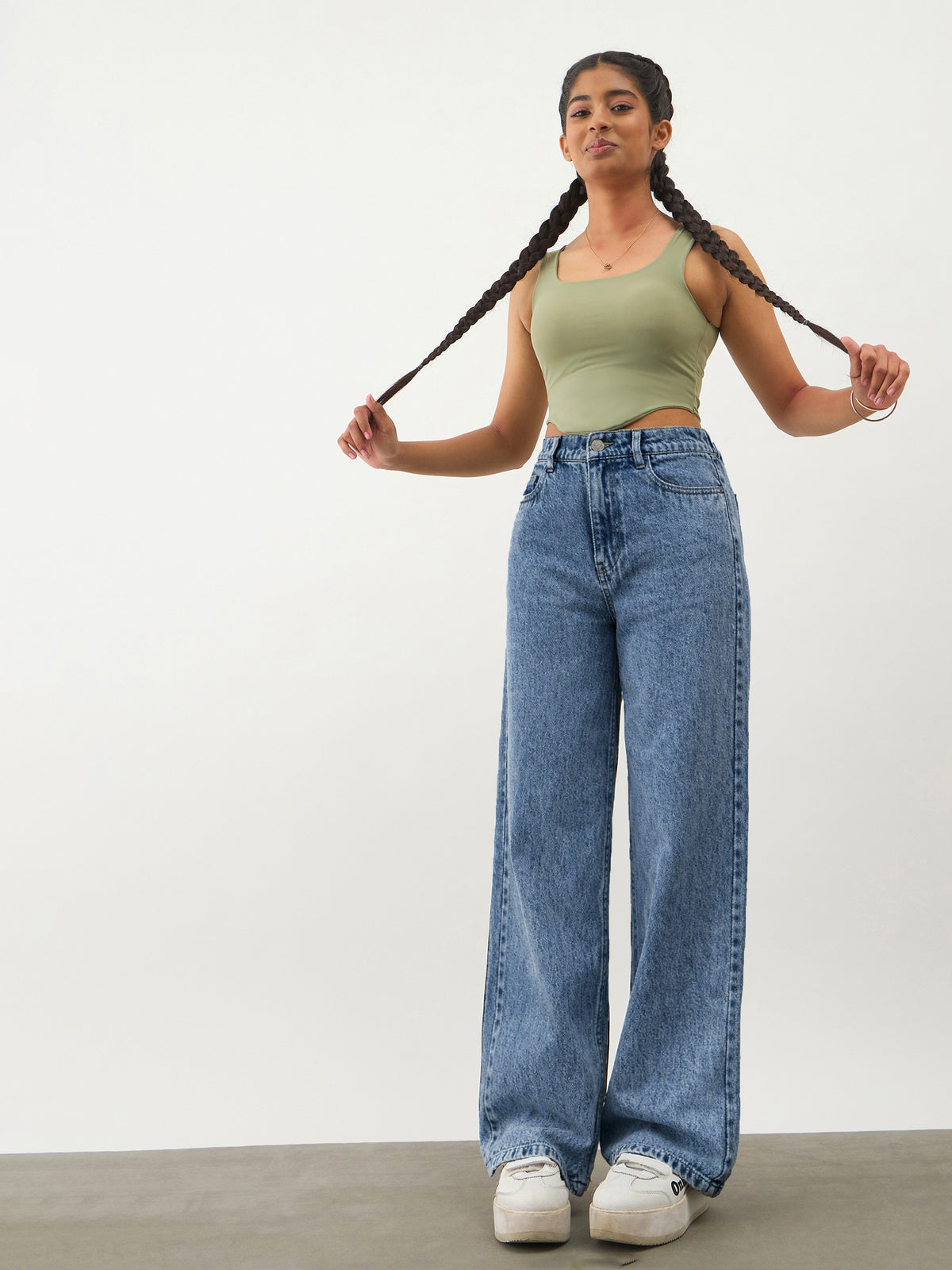 Blue Blast Denim Ankle Length Jeans-Noh.Voh