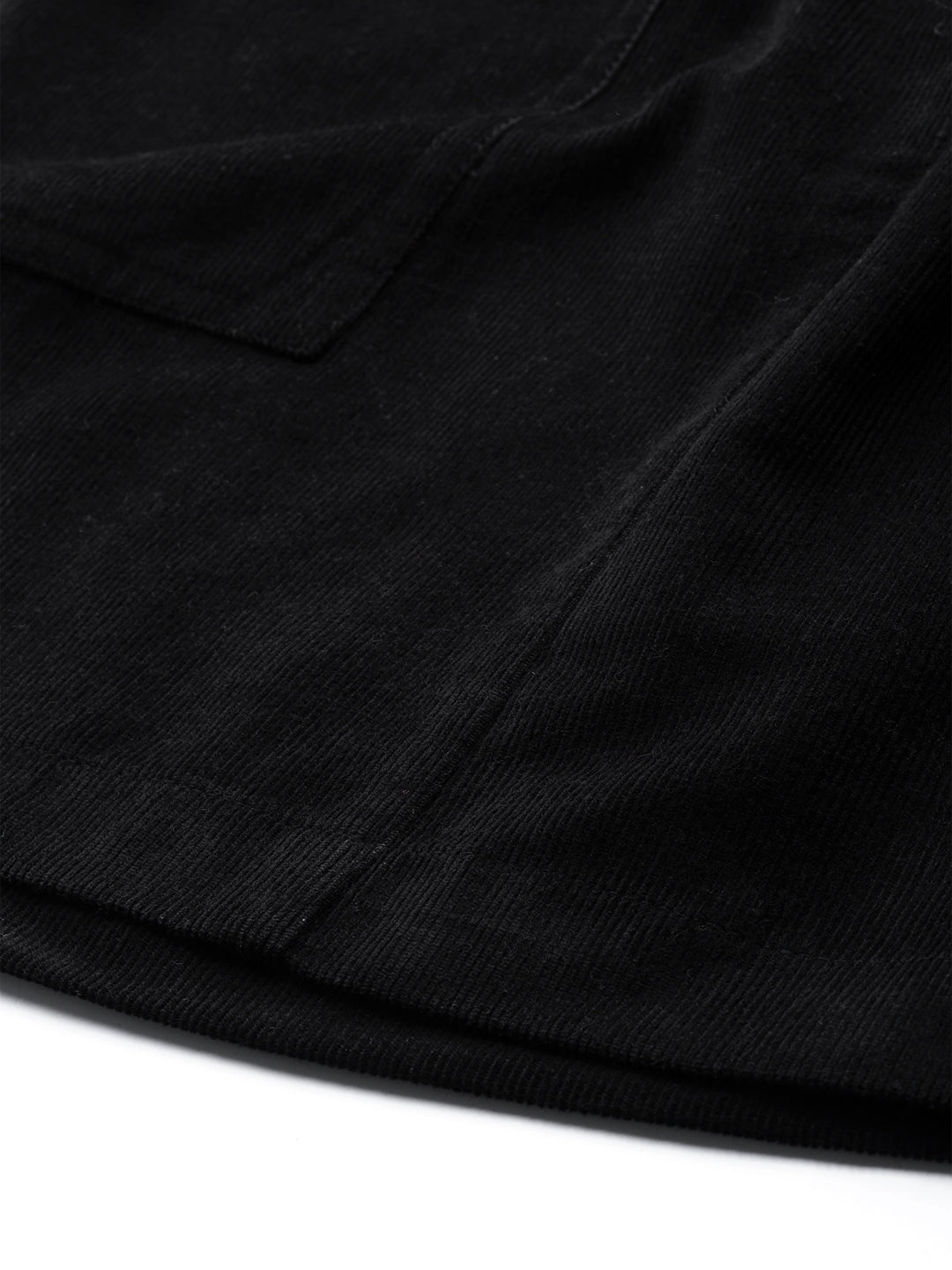 Black Corduroy PaperBag Waist Mini Skirt-SASSAFRAS