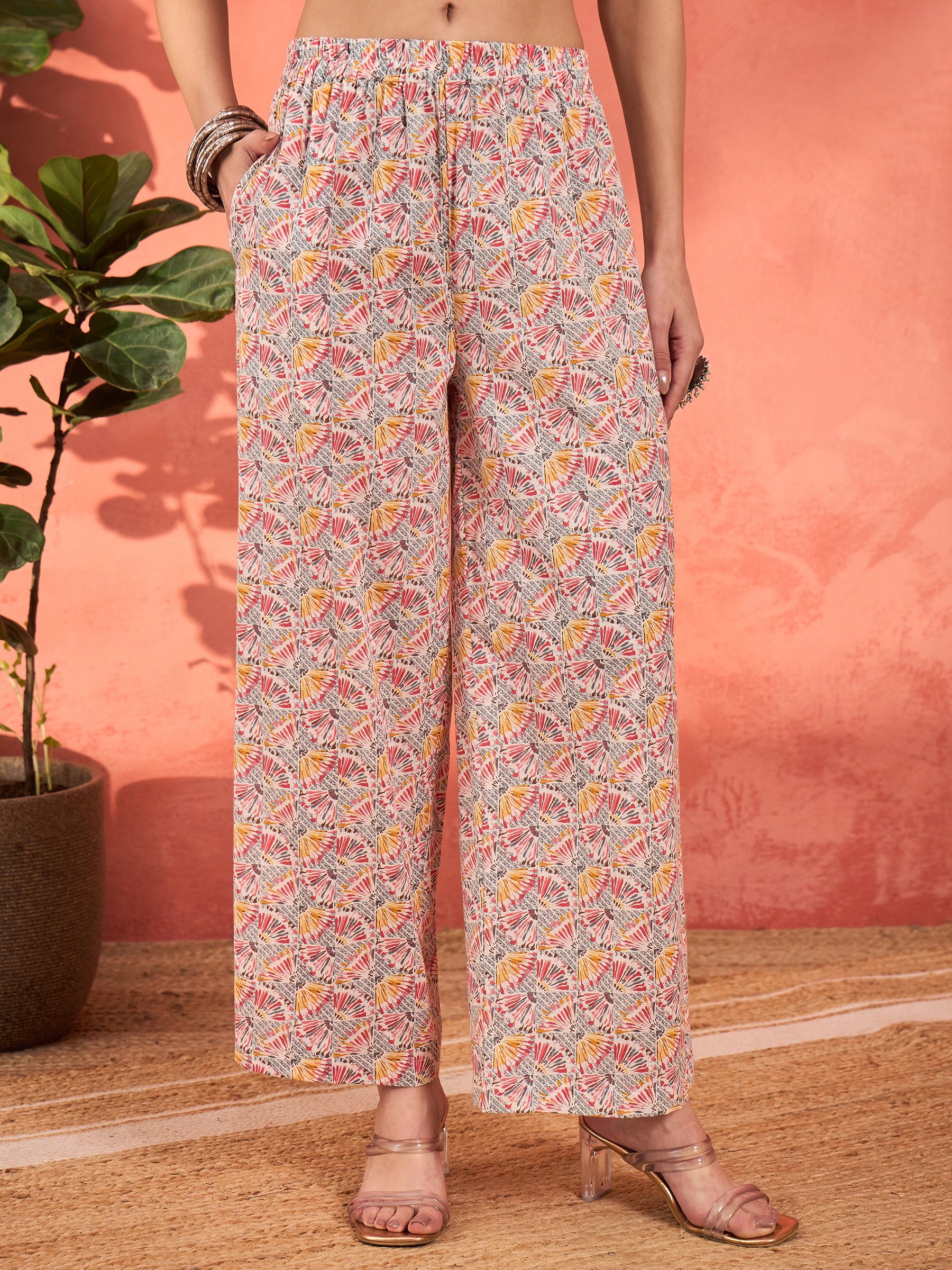 Grey Floral Front Dori Gathered Kurta With Pencil Pants & Dupatta-Shae by SASSAFRAS