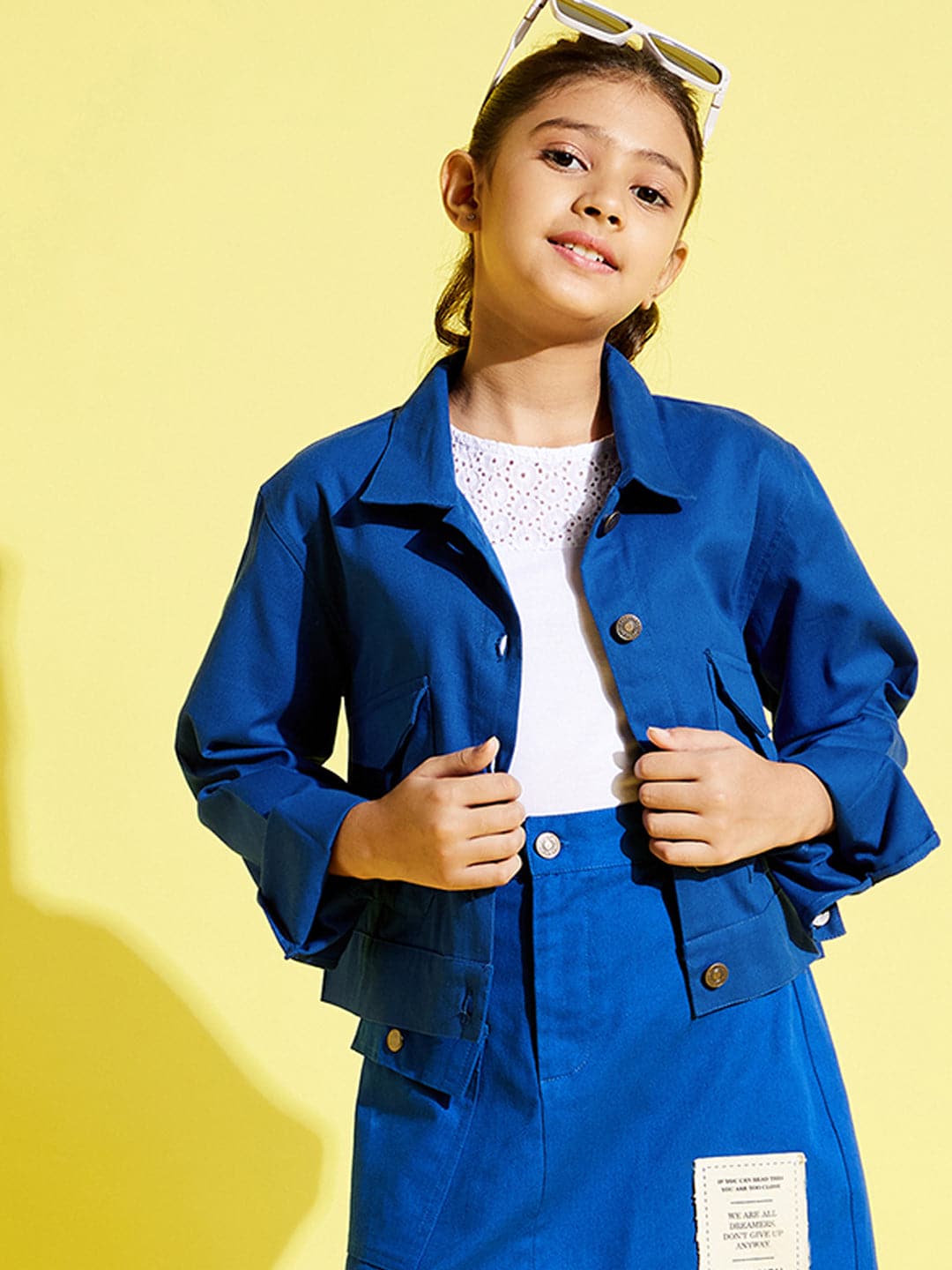 Girls twill outlet jacket