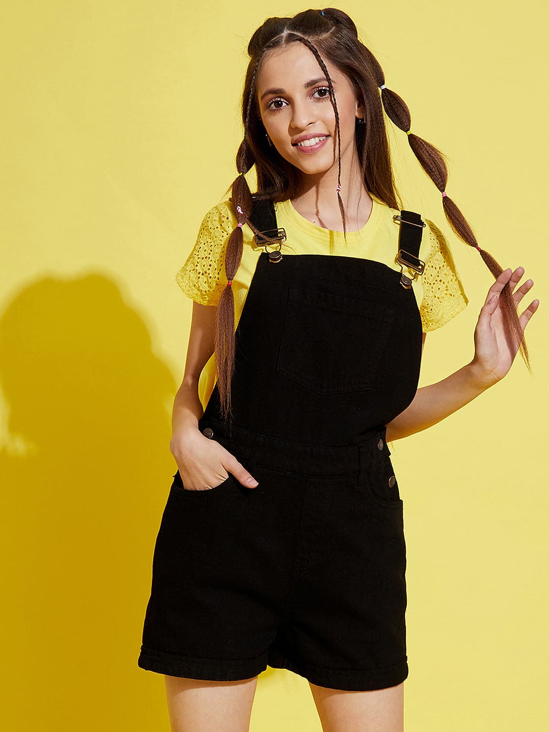 Womens Denim Jeans Jumpsuit For Girls Girls Black Denim Playsuit