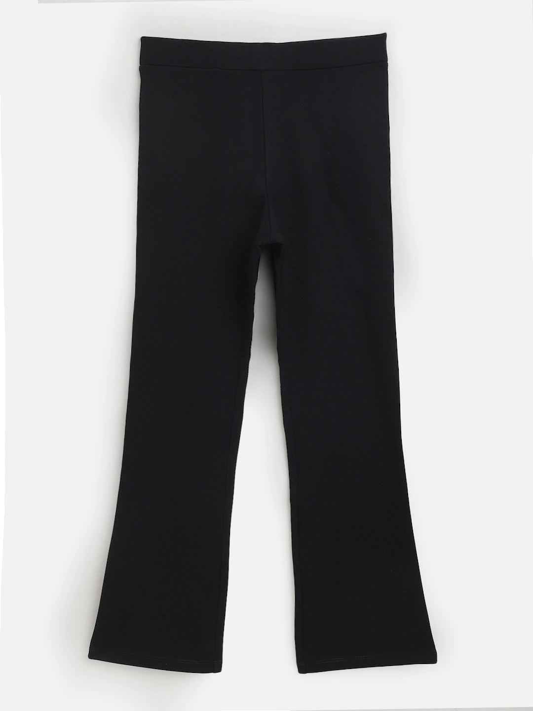 Girls Black Bell Bottom Pants-Girls Pants-SASSAFRAS