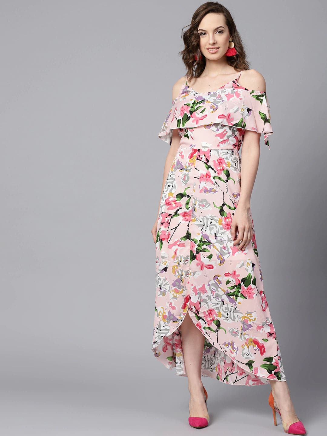 Calvin klein pink maxi dress Clearance