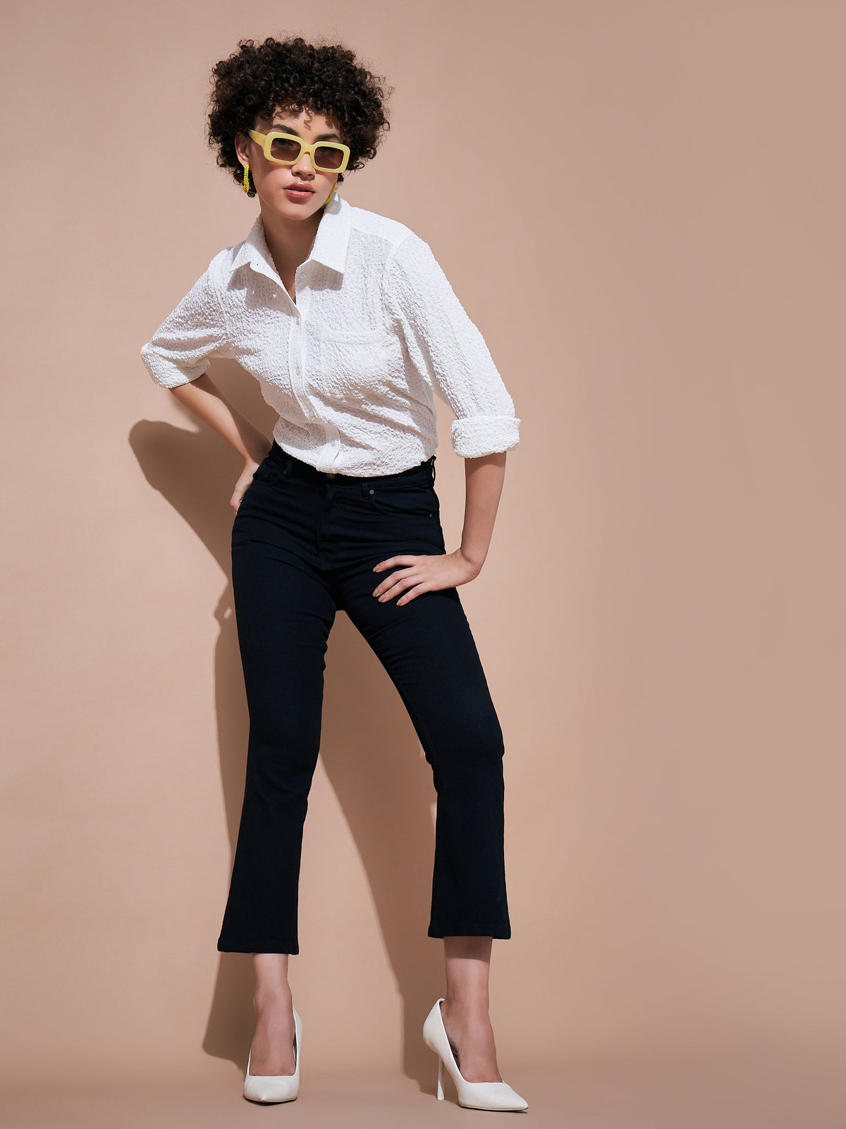 Black Denim Boot Cut Premium Jeans-SASSAFRAS BASICS