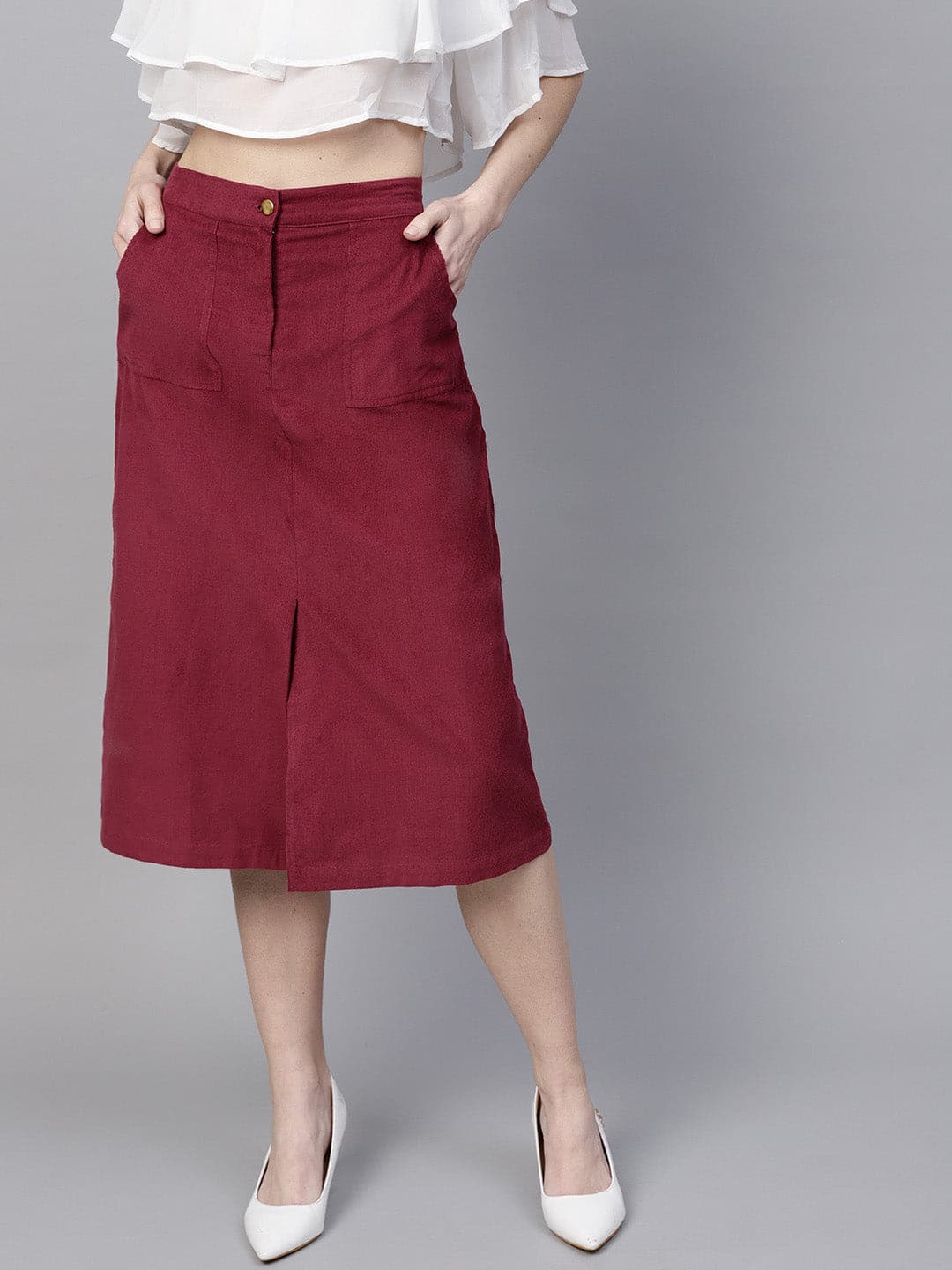 Maroon 2024 skirt womens