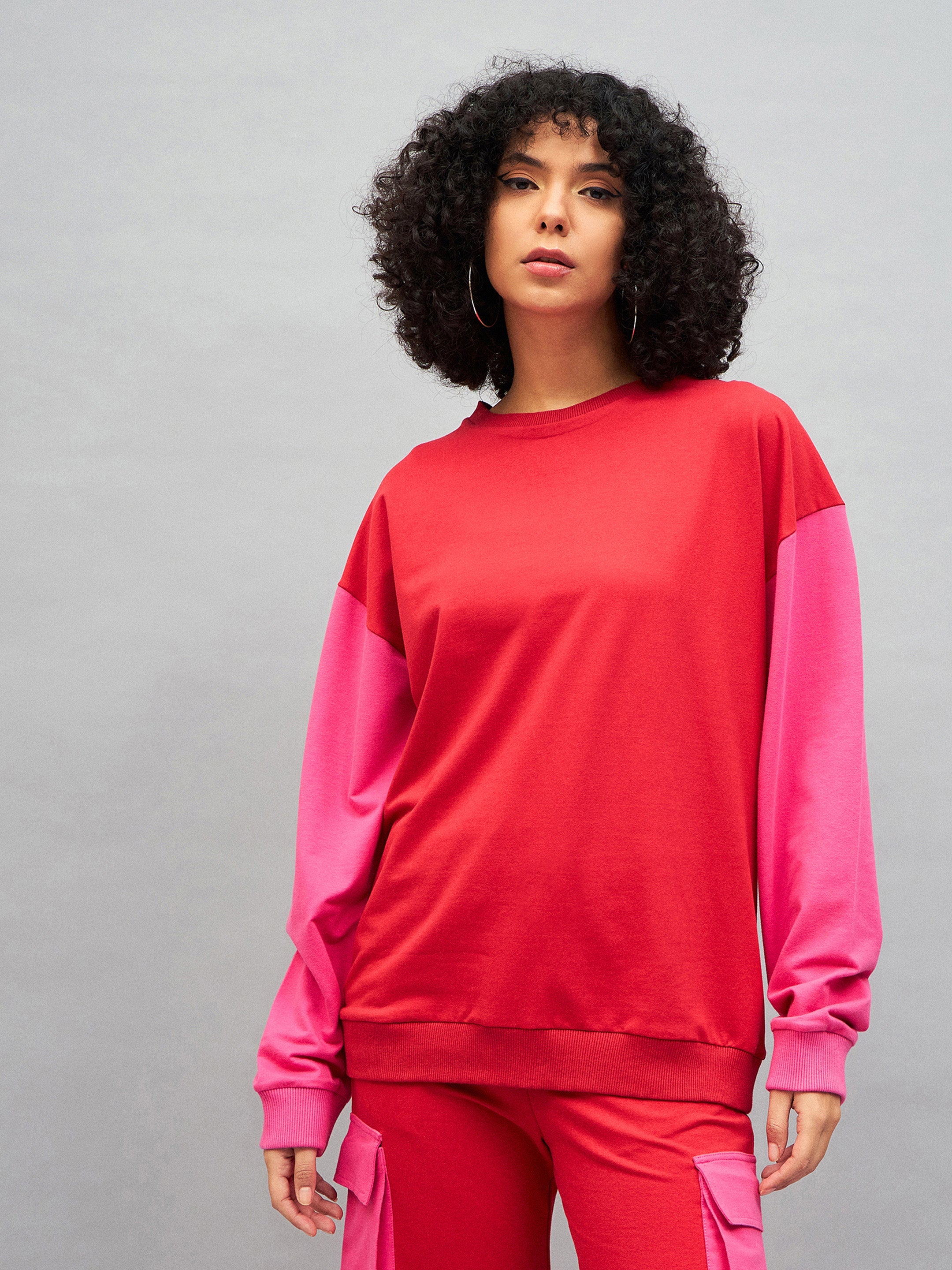 Pastel Bright Sofia Knit Empire Cotton Tunic, Longshirt
