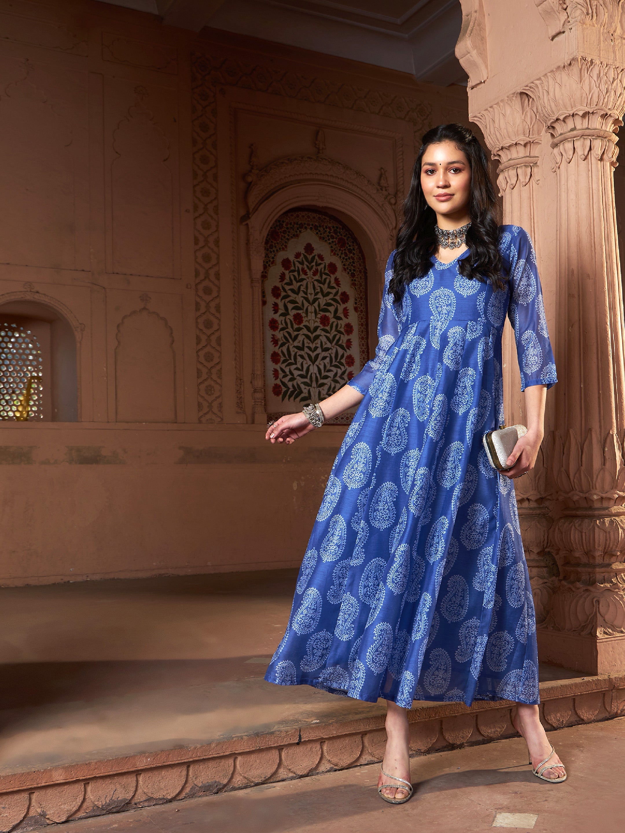 Cotton store long anarkali