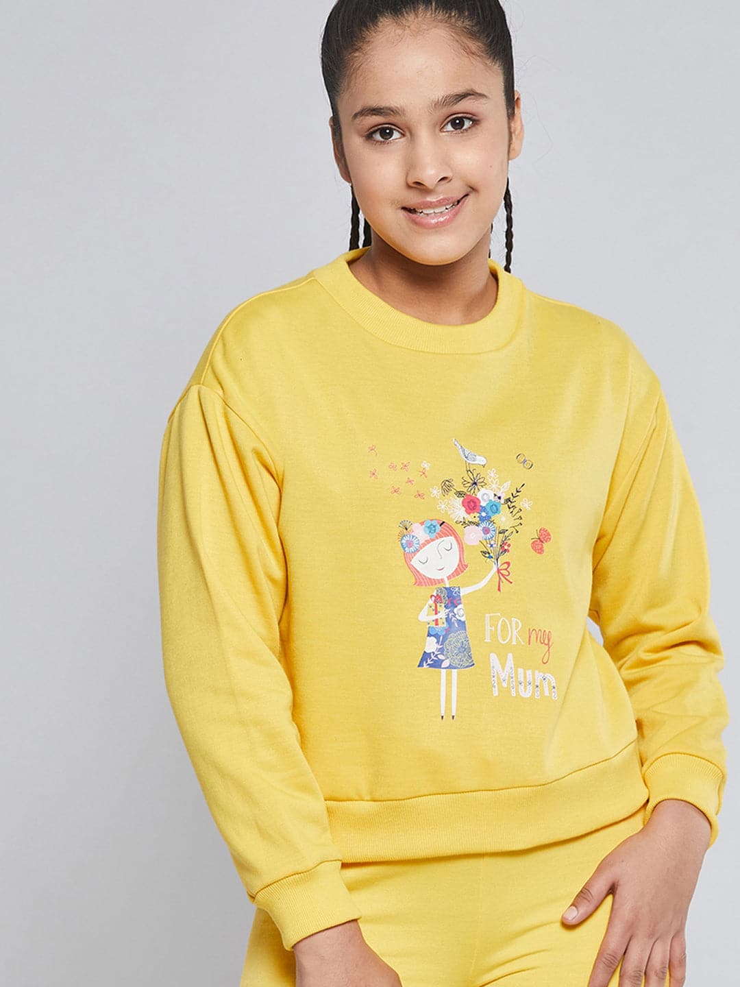 Yellow sweatshirt clearance for girls