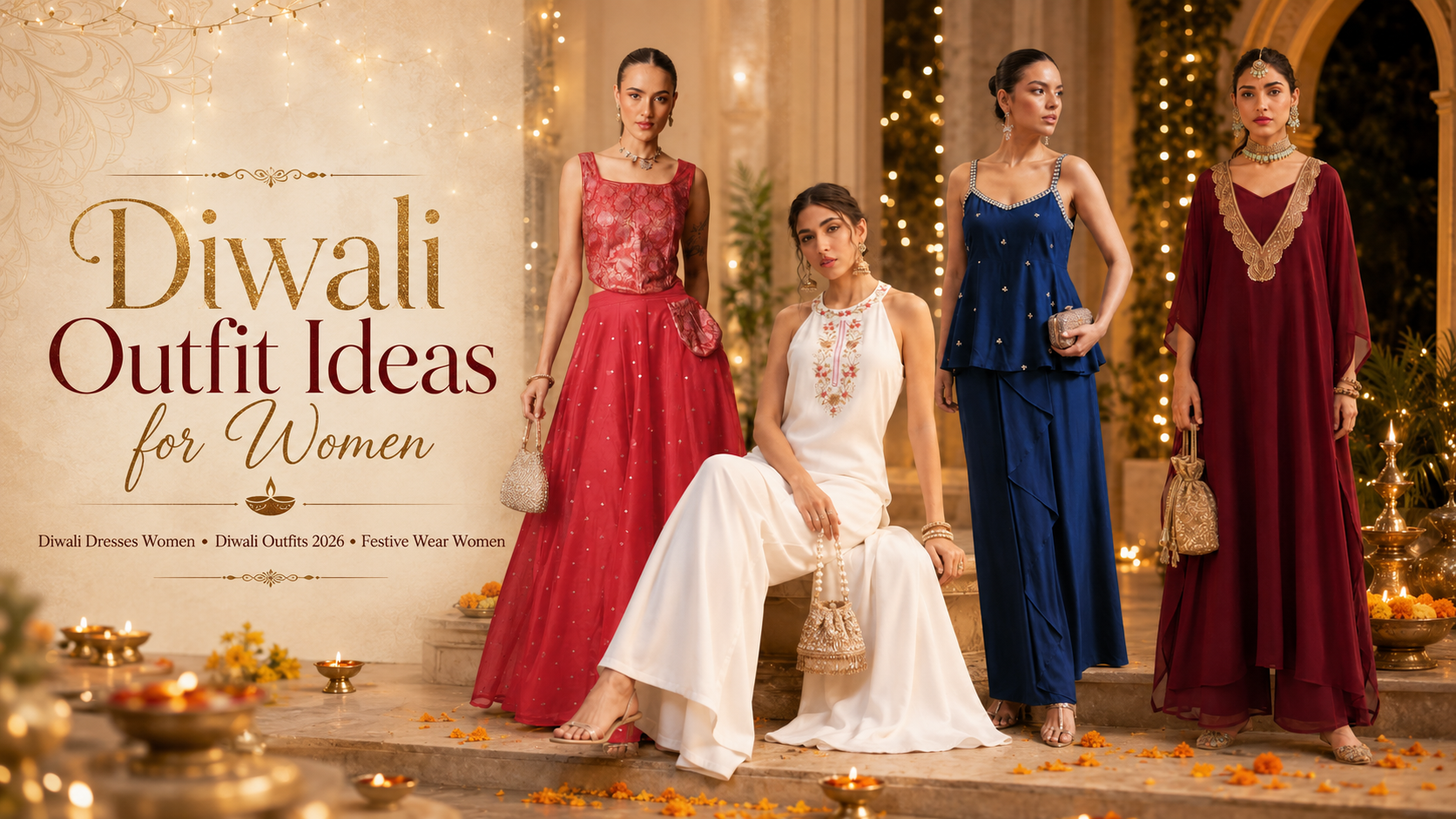 Diwali Outfit Ideas for Women 2026: From Puja to Diwali Parties