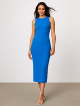 Royal Blue Rib Back Cut-Out Dress-SASSAFRAS