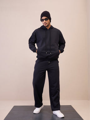 Black Oversize Sweatpants-MASCLN SASSAFRAS