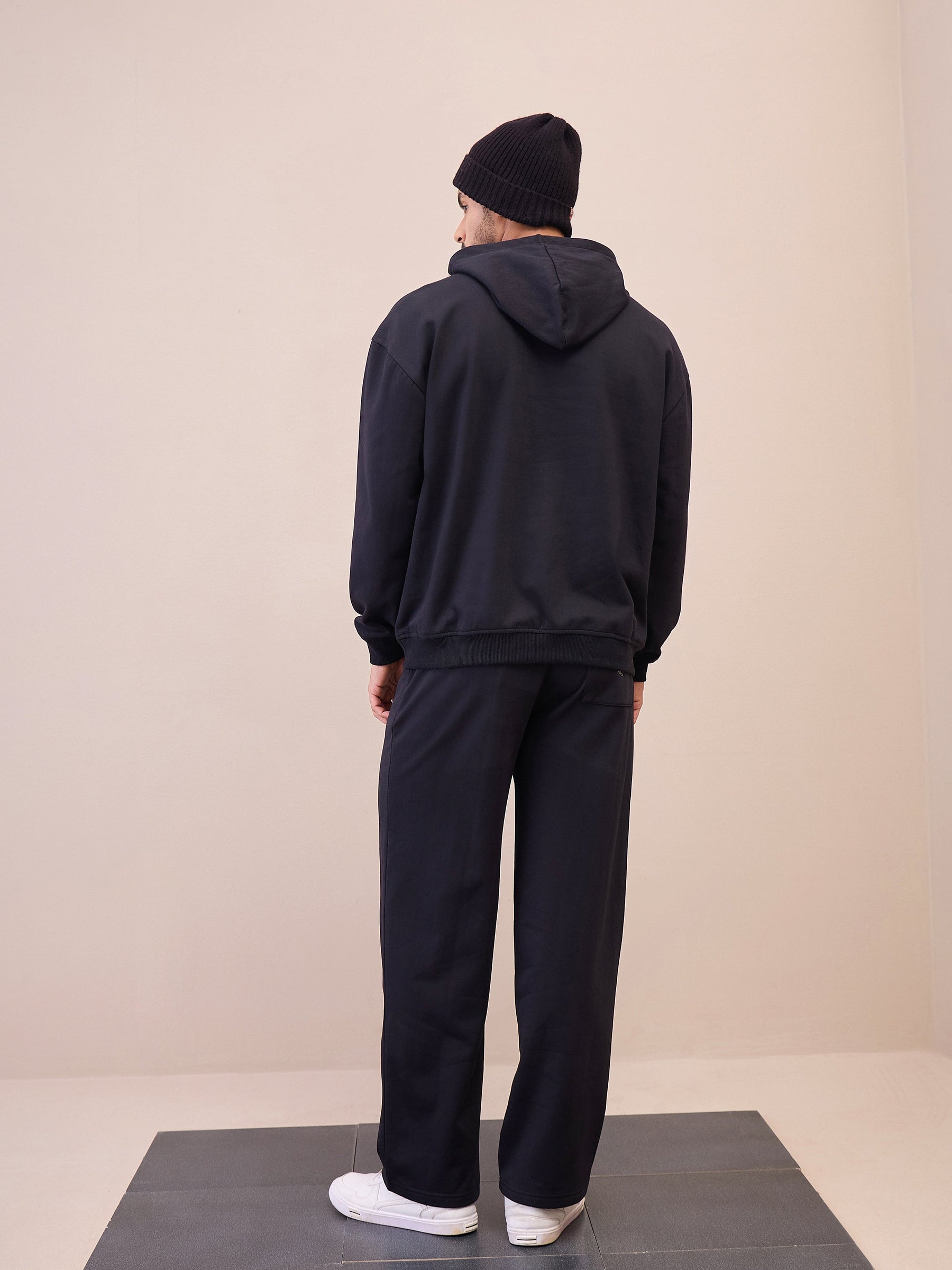 Black Oversize Sweatpants-MASCLN SASSAFRAS