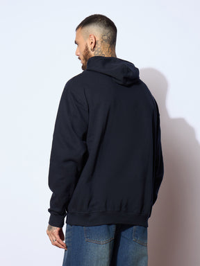 Navy OAKLAND Oversized Hoodie-MASCLN SASSAFRAS