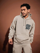 Taupe NEW DAY Oversized Hoodie-MASCLN SASSAFRAS