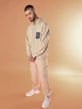 Taupe NEW DAY Oversized Hoodie with Joggers-MASCLN SASSAFRAS