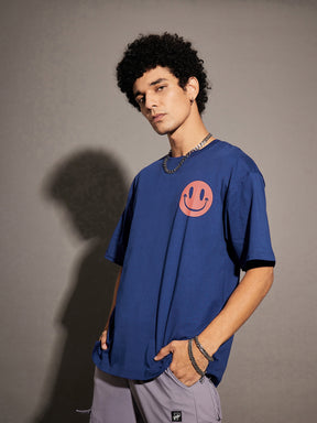 Unisex Blue WEIRD Oversized T-Shirt