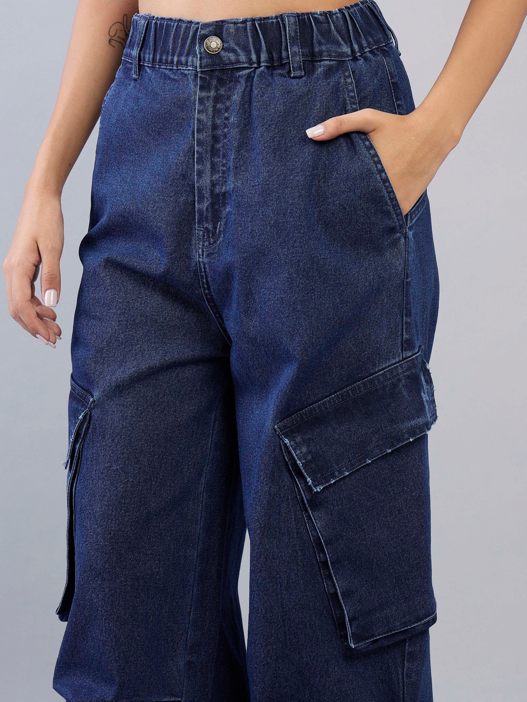 Blue Blast Side Pintuck Detail Jeans -Noh.Voh