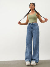 Blue Blast Denim Ankle Length Jeans-Noh.Voh 