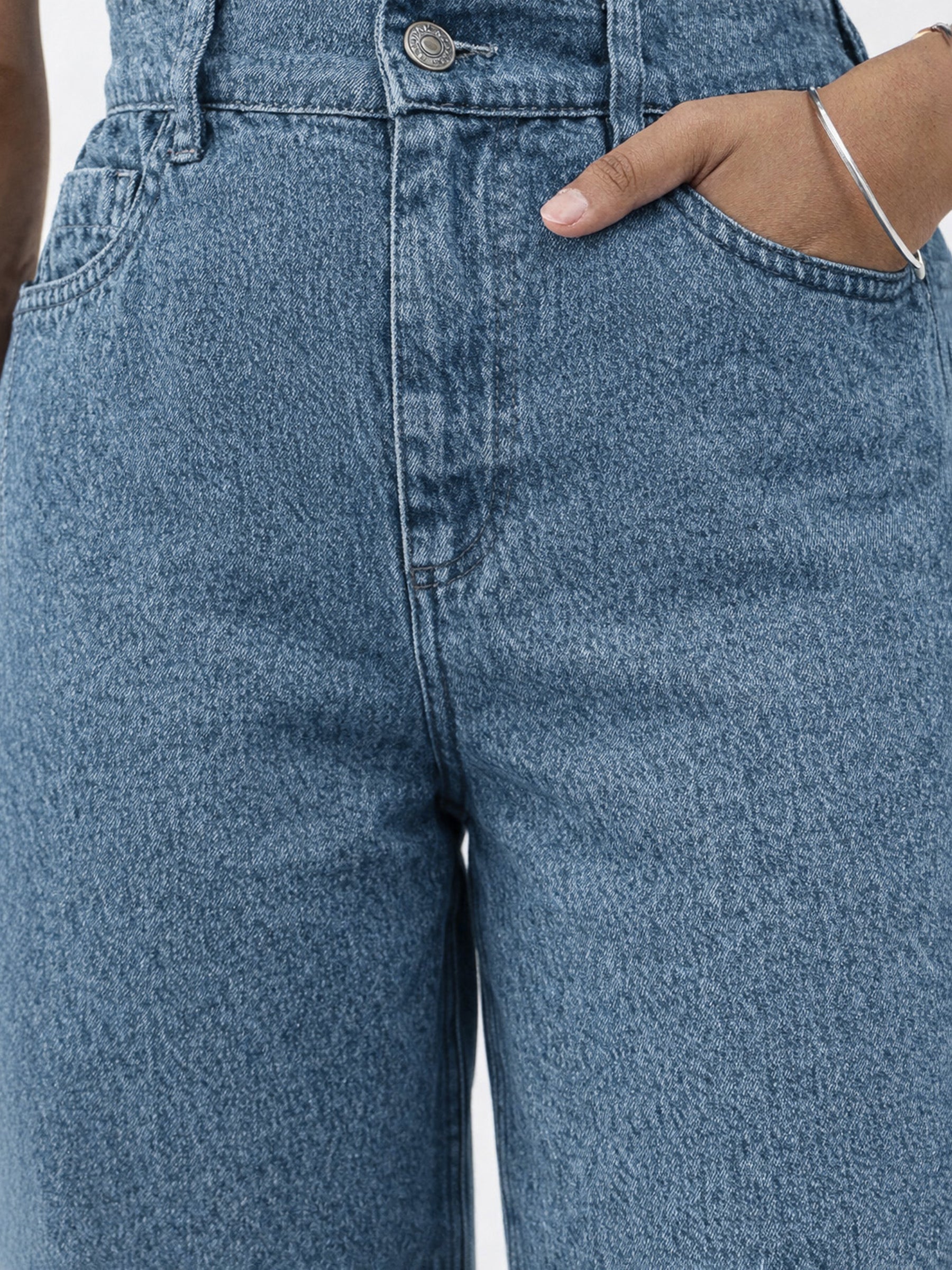 Blue Blast Denim Ankle Length Jeans-Noh.Voh 