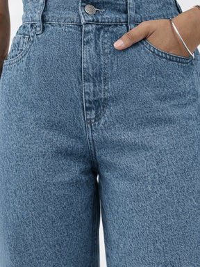 Blue Blast Denim Ankle Length Jeans-Noh.Voh 