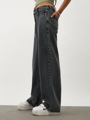 Black Washed Ankle Length Jeans-Noh.Voh 