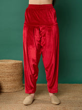 Red Velvet Salwar Pants-Noh.Voh