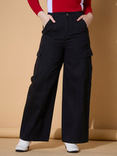 Black Twill Front Seam Straight Pants -Noh.Voh