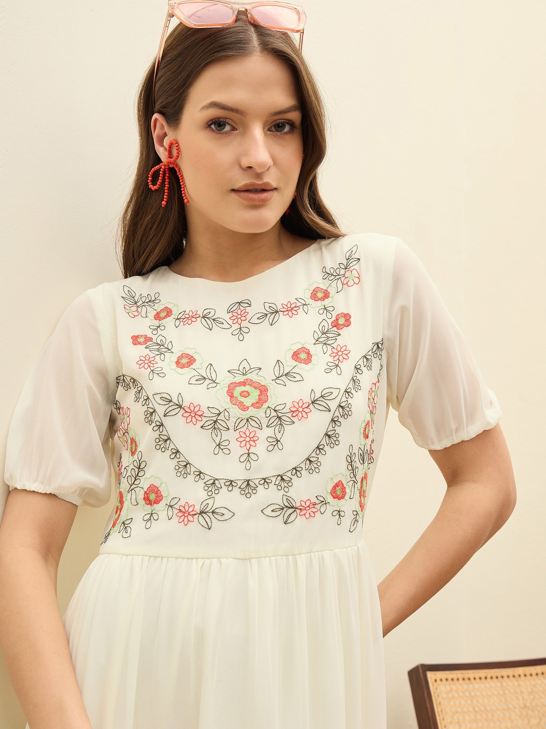 White Solid Tiered Maxi Dress-SASSAFRAS