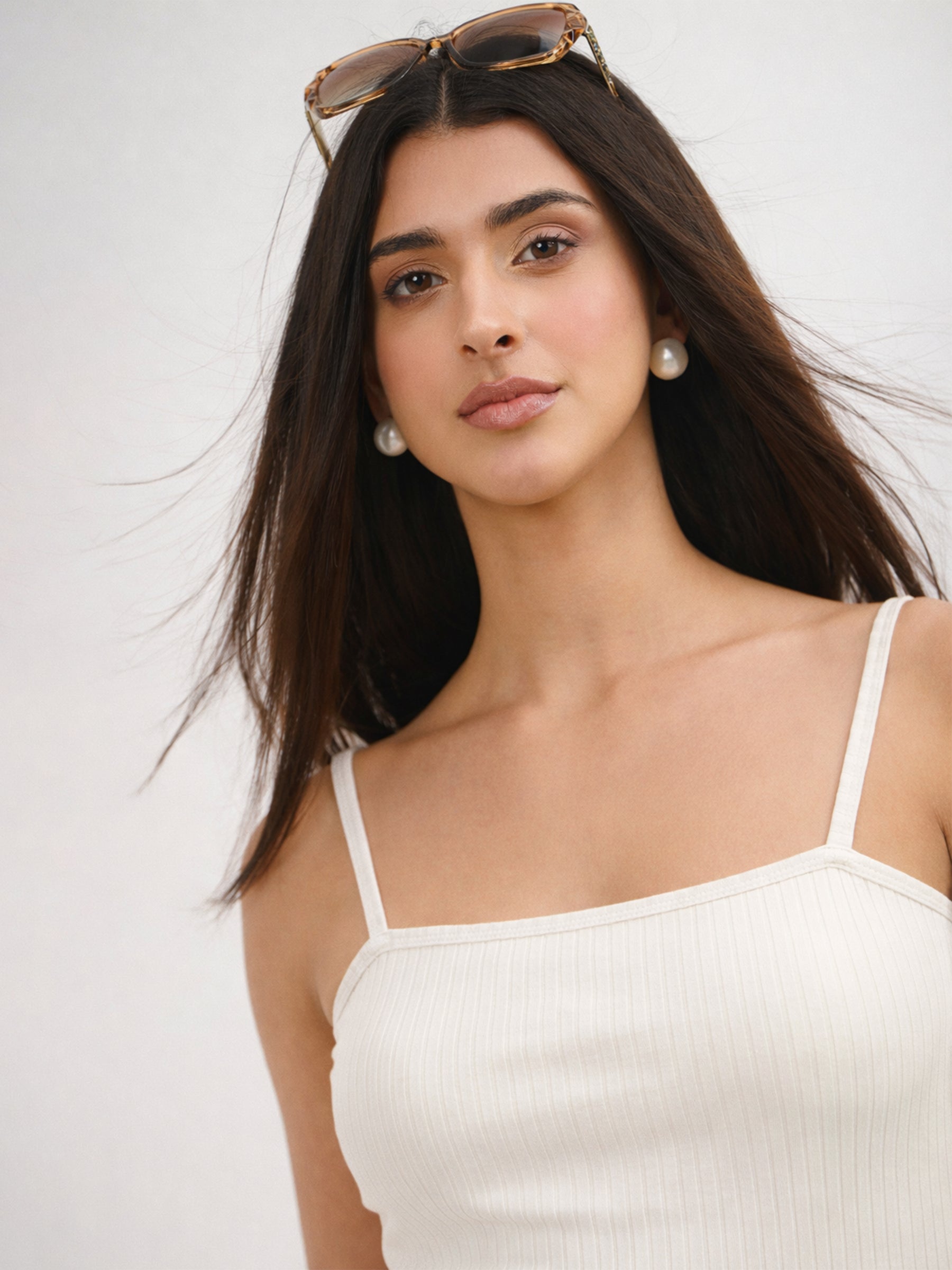 Off- White A-Line Strappy Midi Dress-SASSAFRAS