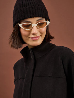 Black Polar Fleece Flap Pocket Jacket -SASSAFRAS