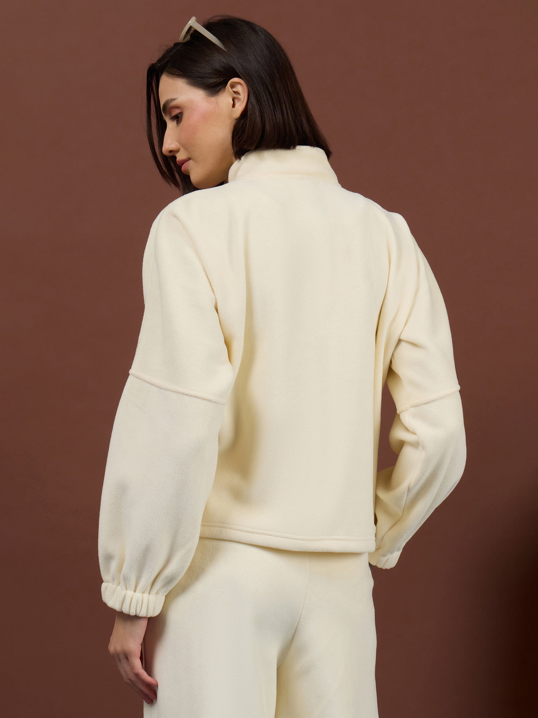 Off-White Polar Fleece Flap Pocket Jacket -SASSAFRAS