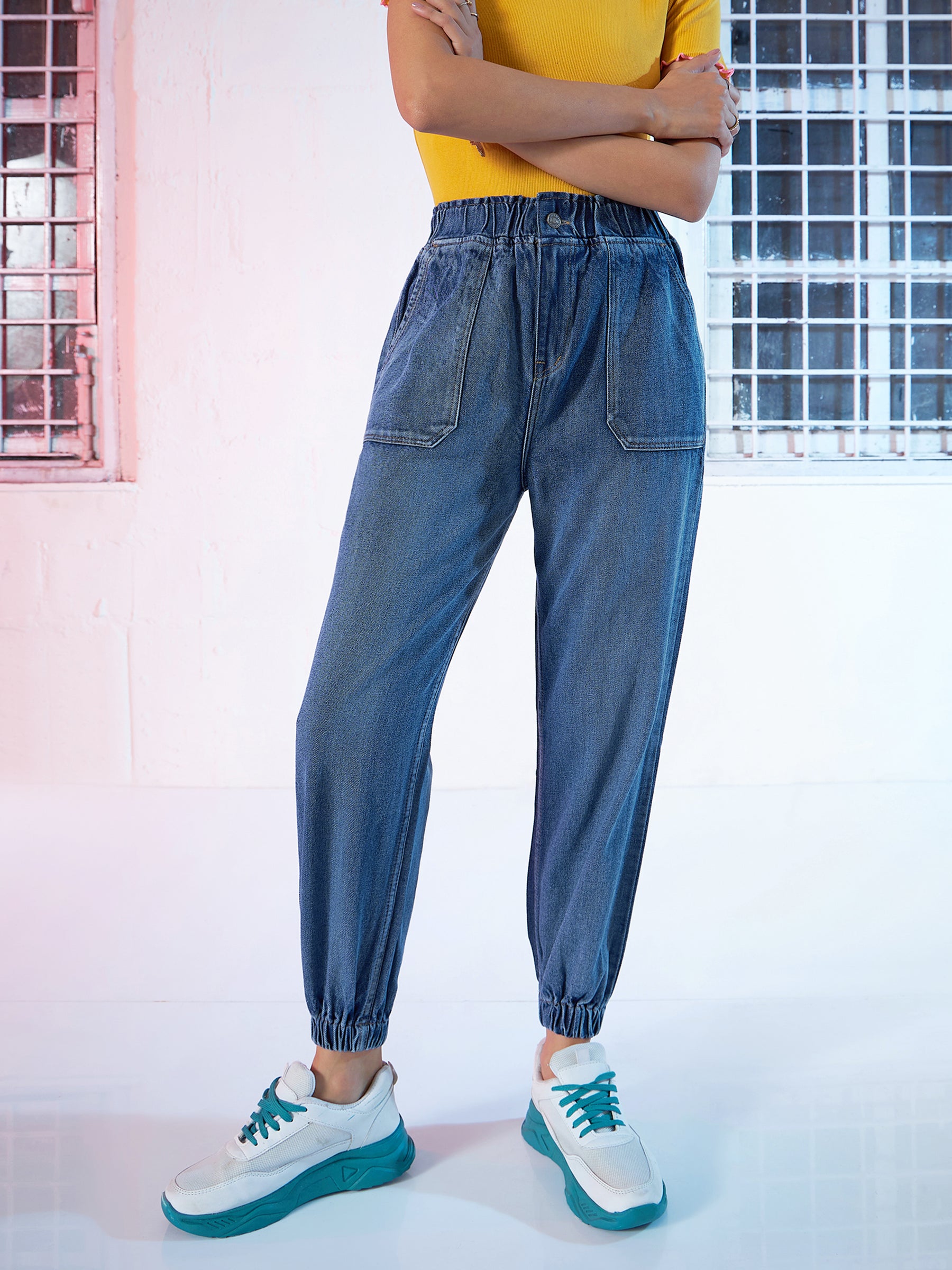 Jeans-Women Full Length Jogger Jeans