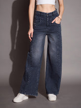 Blue Front Seam Straight Fit Jeans -SASSAFRAS BASICS