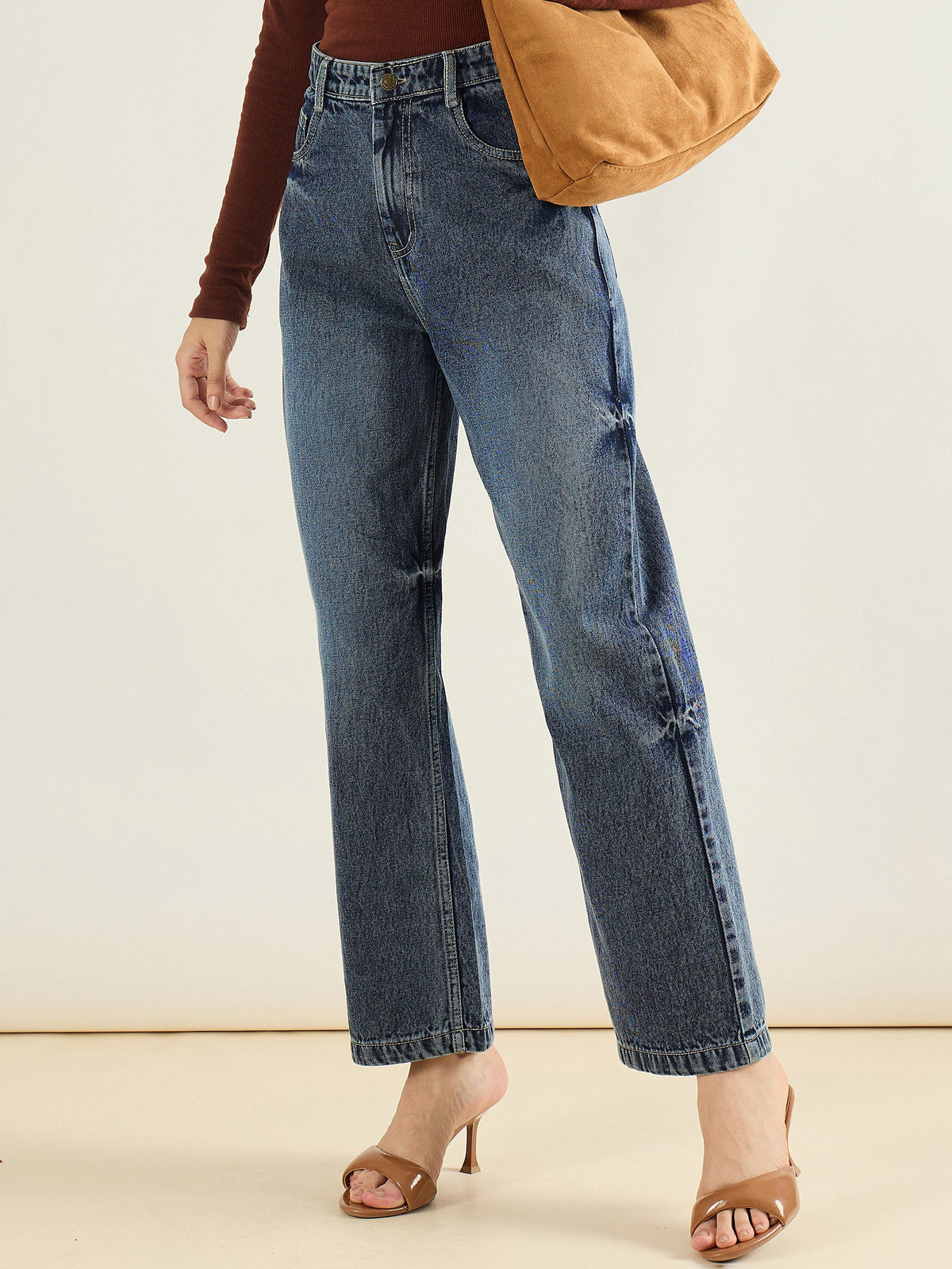 Blue Blast Straight Fit Jeans-SASSAFRAS BASICS