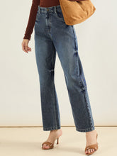 Blue Blast Straight Fit Jeans-SASSAFRAS BASICS