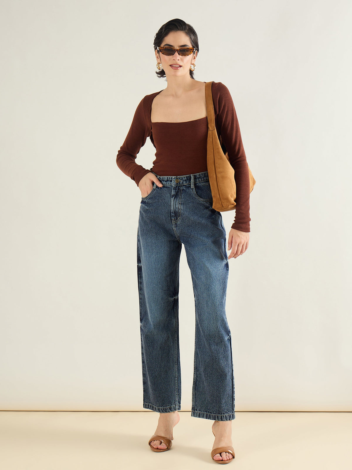 Blue Blast Straight Fit Jeans-SASSAFRAS BASICS