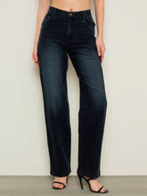 Black Wash Low Waist Straight Fit Jeans -SASSAFRAS BASICS