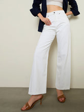 White High Waist Straight Jeans-SASSAFRAS BASICS