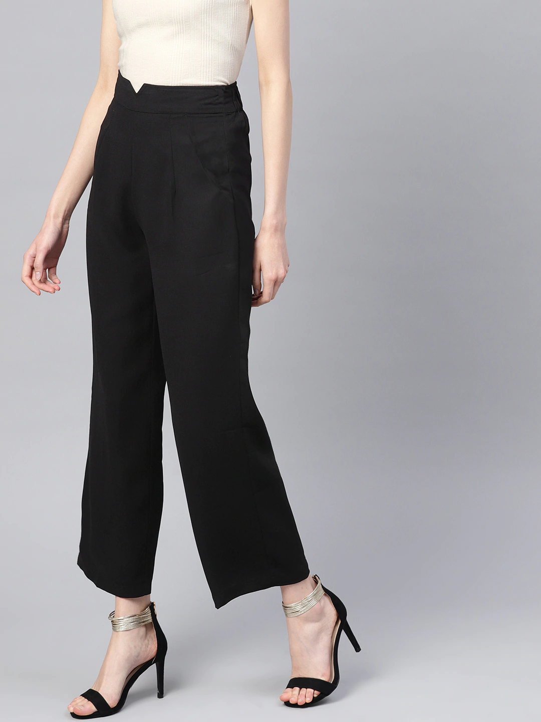 Black Wide Leg Trousers