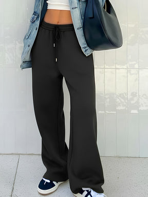 Women Black Relaxed Fit Track Pants