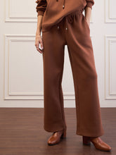 Brown Fleece Sweatpants-SASSAFRAS