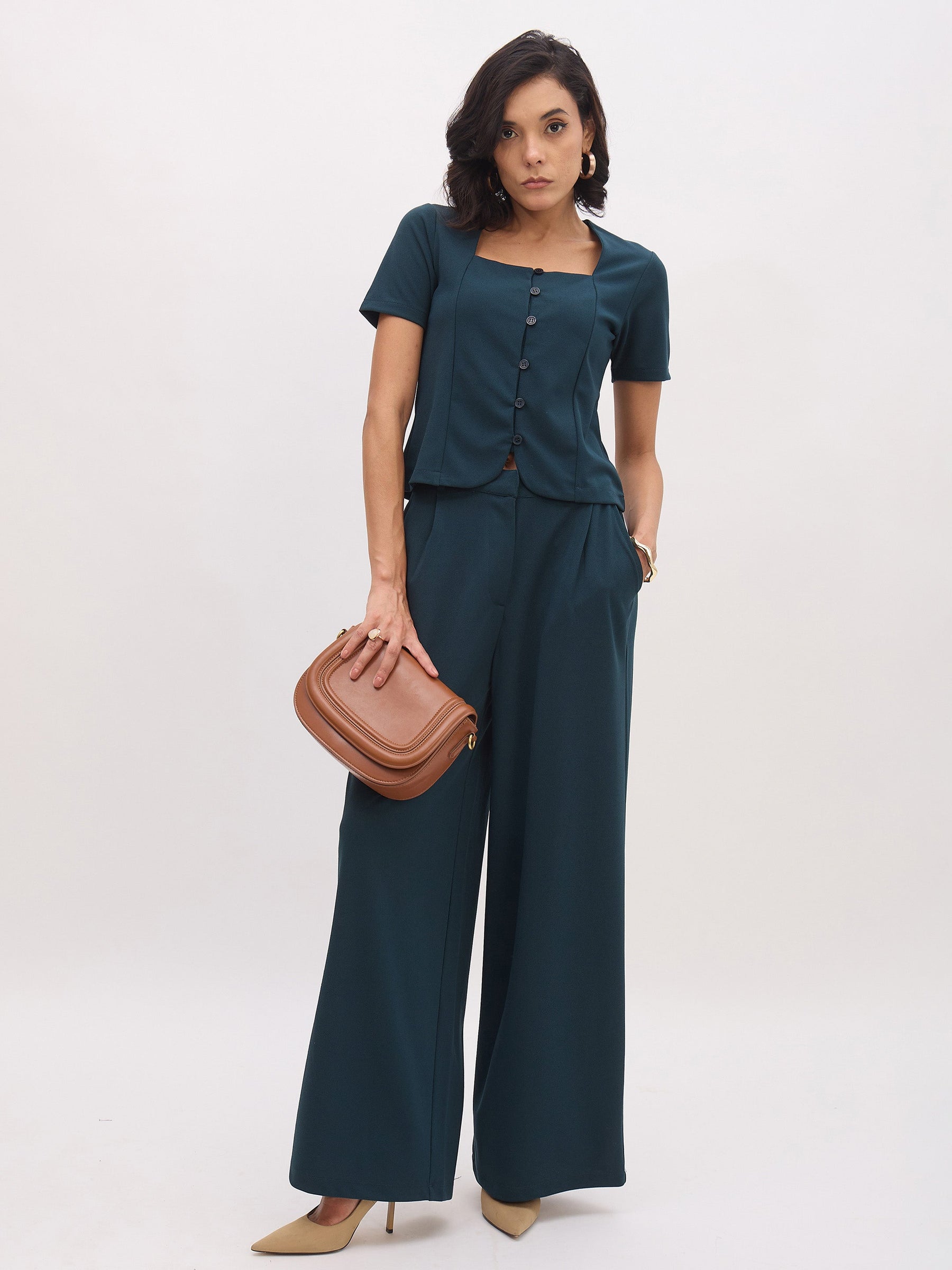 Emerald Cross Pocket Pants-SASSAFRAS worklyf
