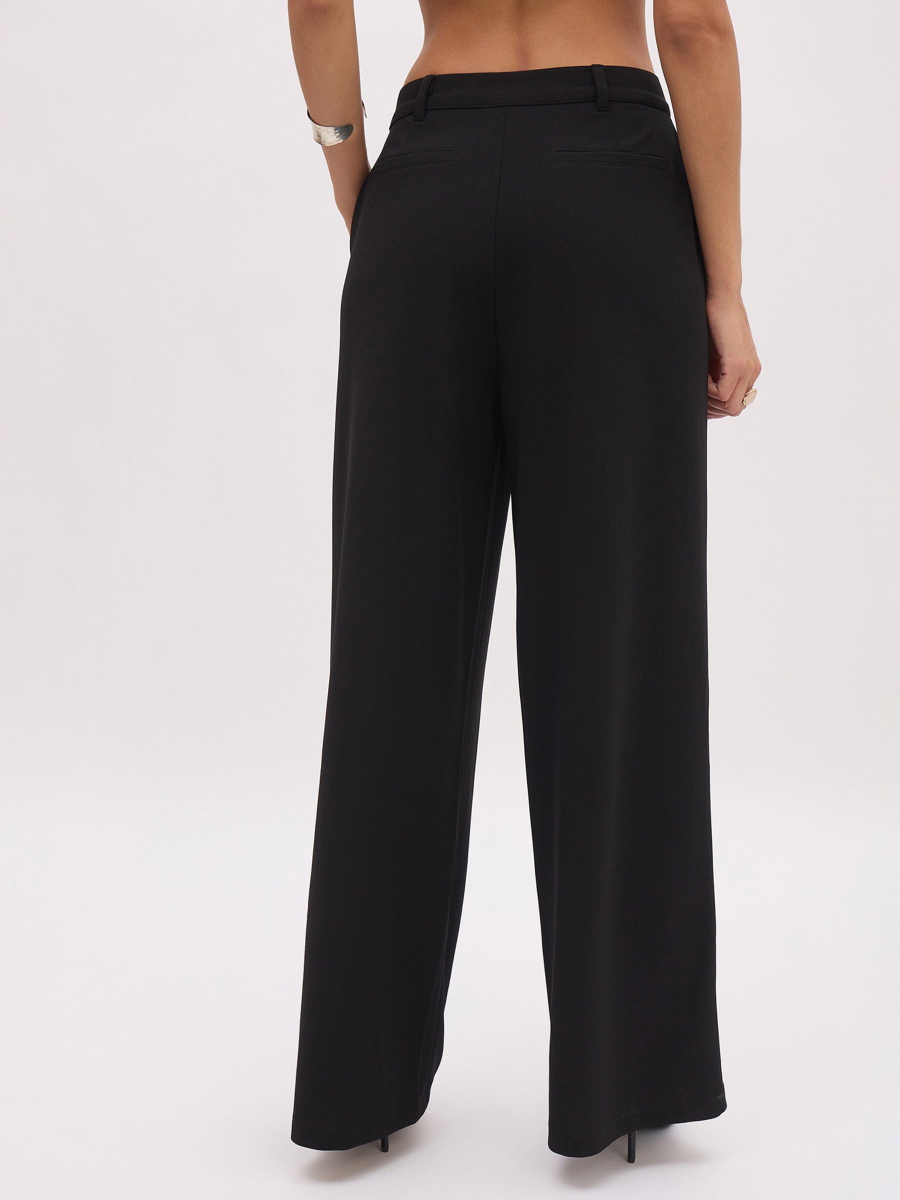 Black Cross Pocket Pants-SASSAFRAS worklyf