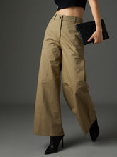 Pastel Olive Twill Flared Pants-SASSAFRAS