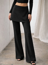 Black Minnie Out Layer Skirt Pants-SASSAFRAS