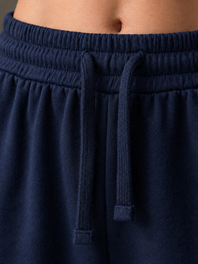 Navy Terry Track Pants-SASSAFRAS